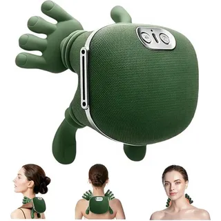 Masajeador Cuello Hombros Shiatsu Calor 3 Niveles Intensidad Verde