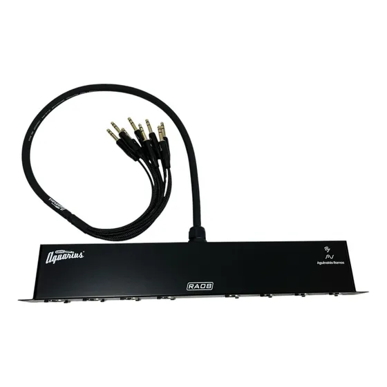Régua 1u Padrão Rack 8 Vias Para Power Play - 1 Metro Cor Preto