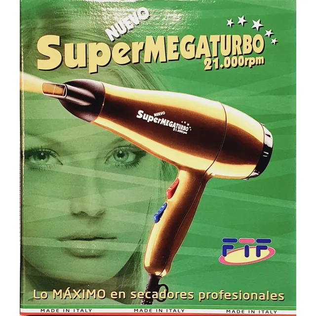 Secador Super Megaturbo 21.000 Rpm Original Nuevo Modelo.
