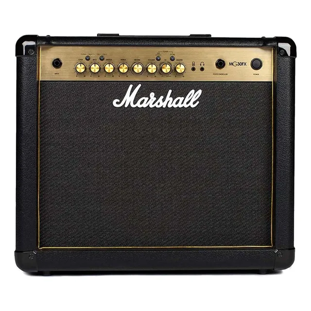 Amplificador Combo Guitarra Marshall Mg30gfx 30w Serie Gold Color Negro/Oro 127V