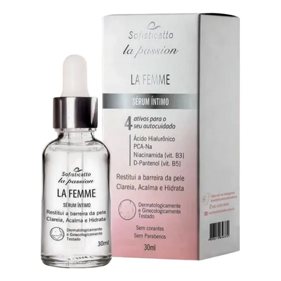 Sérum Íntimo Com Ácido Hialuronico Vitamina B3 30ml Hidrata