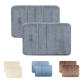 Kit 2 Tapete Banheiro Antiderrapante Super Soft 60 X 40 Cm Kit 2 Tapete Banheiro Antiderrapante Super Soft 60 X 40 Cm