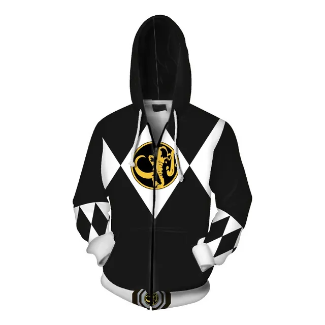 Chaqueta Con Capucha Y Cremallera Cospaly Power Rangers