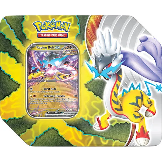 Pokemon Tcg Raging Bolt Ex Tin Inglés