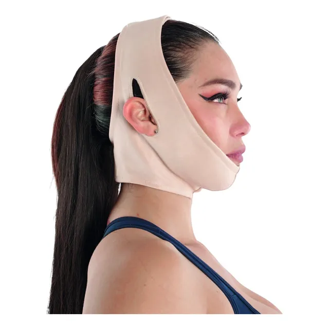 Faja Mentonera Facial Argym Unisex Sujeción Con Abertura