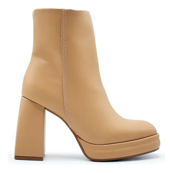Botas Mujer Beira Rio Ecocuero C/plataforma Taco 10cm Scarpy