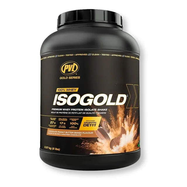 Proteina 100% Whey Isogold 5 Libras - Pvl Con Probióticos