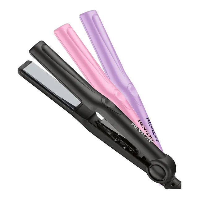 Alaciadora Plancha De Cabello Revlon Placas Cerámica Alisado Color Negro