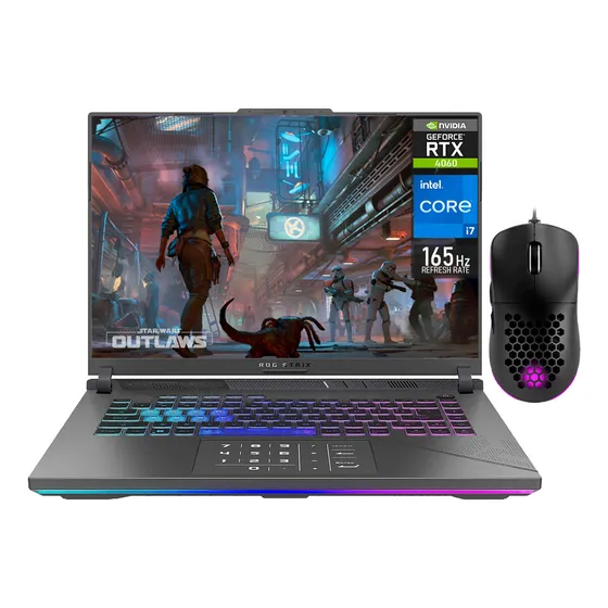 Laptop Gamer ASUS ROG Strix G16 NVIDIA GeForce RTX 4060 8GB Intel Core I7 13650HX 32GB RAM 1.5TB SSD 16" Windows 11 Home Teclado en Español Mouse DXT Gaming