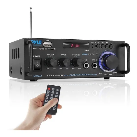  Pyle-pro Pda29bu.5 Amplificador Bluetooth Estéreo De 200w