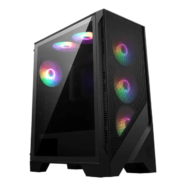 Gabinete Gamer Msi Mag Forge 120a Airflow Panel Vidrio 6fan