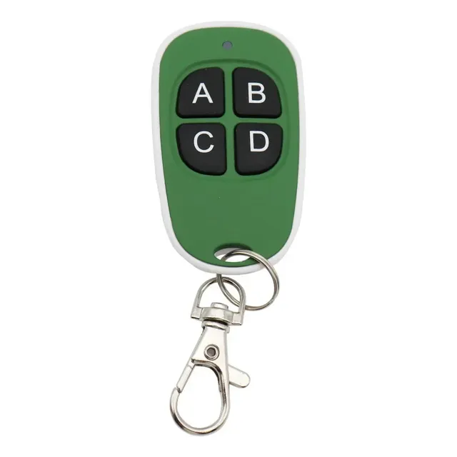 Control Puerta Garaje 433mhz Universal, 4 Teclas, Copia De G Verde Claro