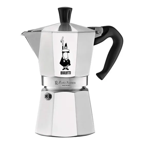 Cafetera portátil Bialetti Moka Express 6 Tazas manual italiana | Cuotas sin interés
