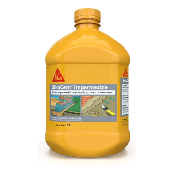 Impermeabilizante Para Tanques Hidrofugo Sika Sikacem 1kg