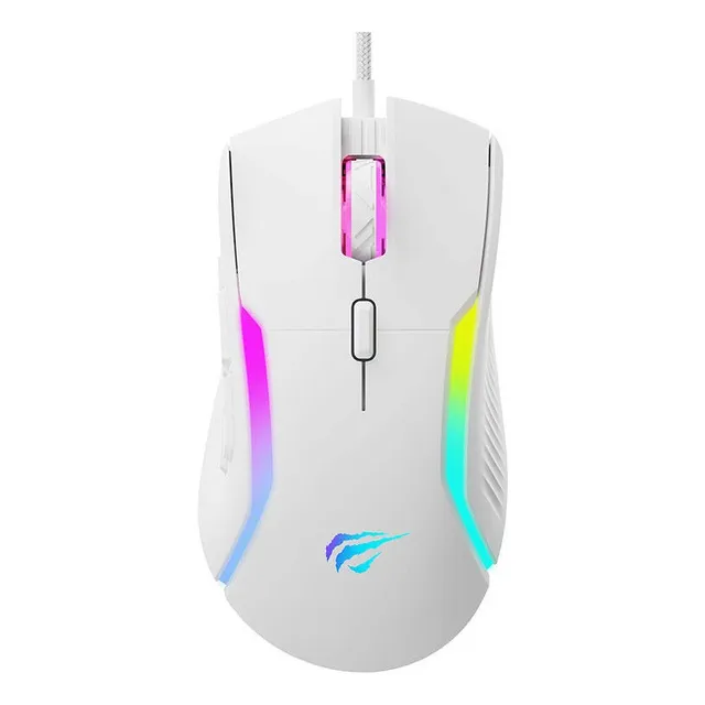 Mouse Gamer Havit MS1033 8,000 DPI RGB Blanco