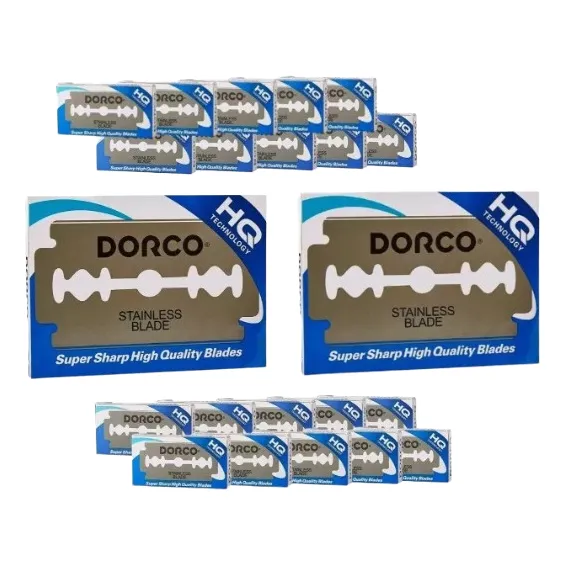 Dorco 200 Navajas Para Afeitar Doble Filo Acero Inoxidable