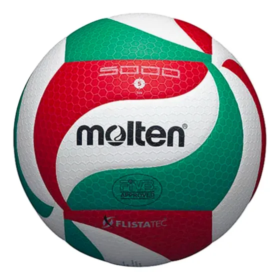 Balon Voleibol Molten V5m5000 Flistatec Original Blanco/Verde/Rojo