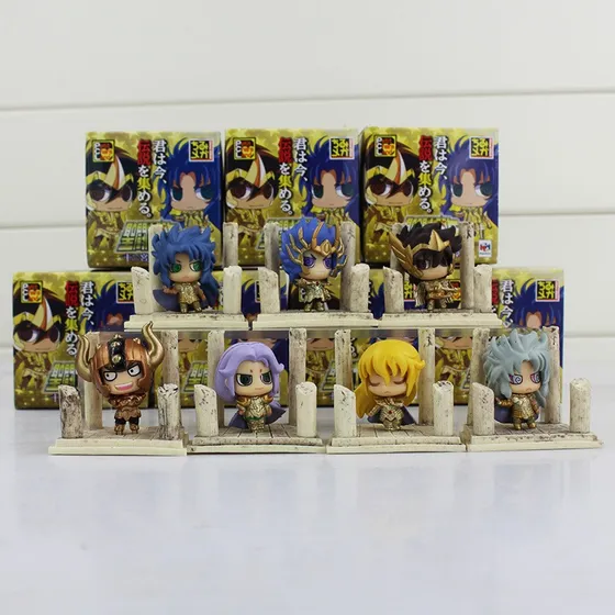 Caballeros Del Zodiaco Chibis Saint Seiya  Set 7 Piezas