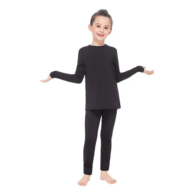 Subuteay Ropa Interior Termica Para Niña Conjunto Largo Capa