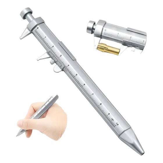 Vernier Multifuncional Con Lapicero Calibrador Medida 10cm