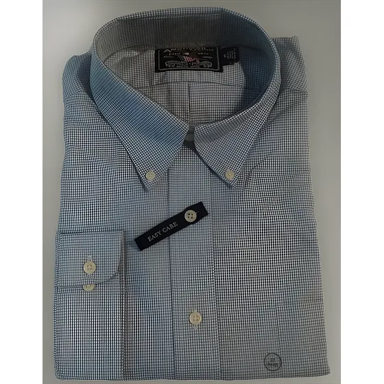 Camisa Manga Larga American Living Talla 17 34/35 Azul