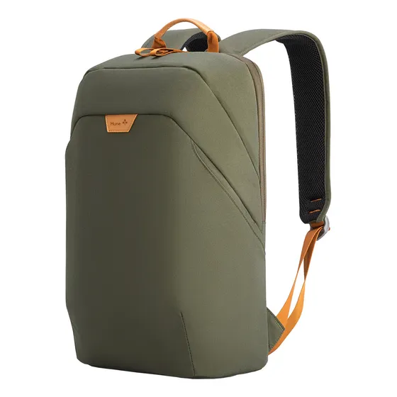 Hune Koala Mochila Urbana 16l Eco Para Notebook 15.6 Verde Musgo Liso