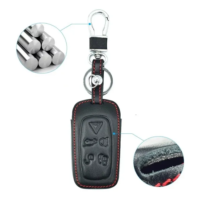 Capa Em Couro Chave De Presença Carro Land Rover Lr2 Lr4