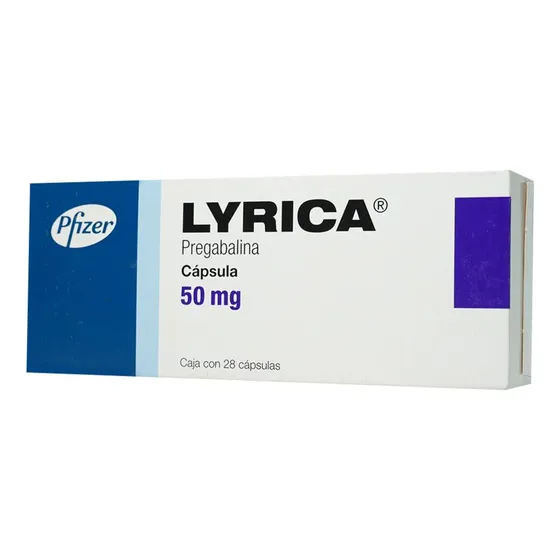Lyrica Cápsula 50 Mg, 28 Cápsulas