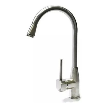 Griferia Monocomando Cocina Pico Cisne Acero Satinado Griferia Monocomando Cocina Pico Cisne Acero Satinado