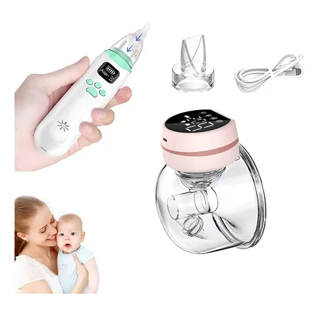 Aspirador Eléctrico Portátil Silencioso + Aspirador Nasal