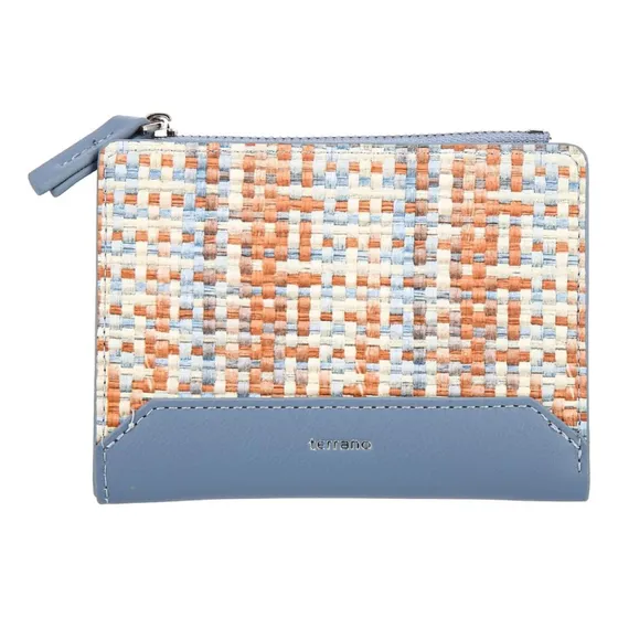 Monedero Telas Terrano Celeste Liso