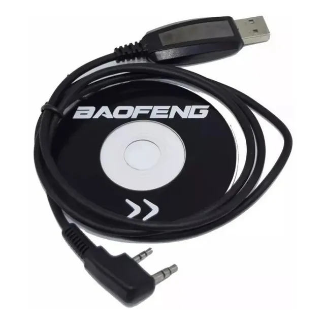 Cabo De Programação Baofeng Usb Uv-5r Uv-6r Uv-82 Novo