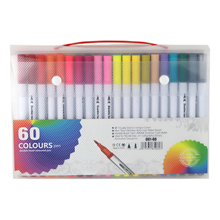 Kit 60 Canetas Coloridas Dual Pen P/ Lettering E Desenho Kit 60 Canetas Coloridas Dual Pen P/ Lettering E Desenho