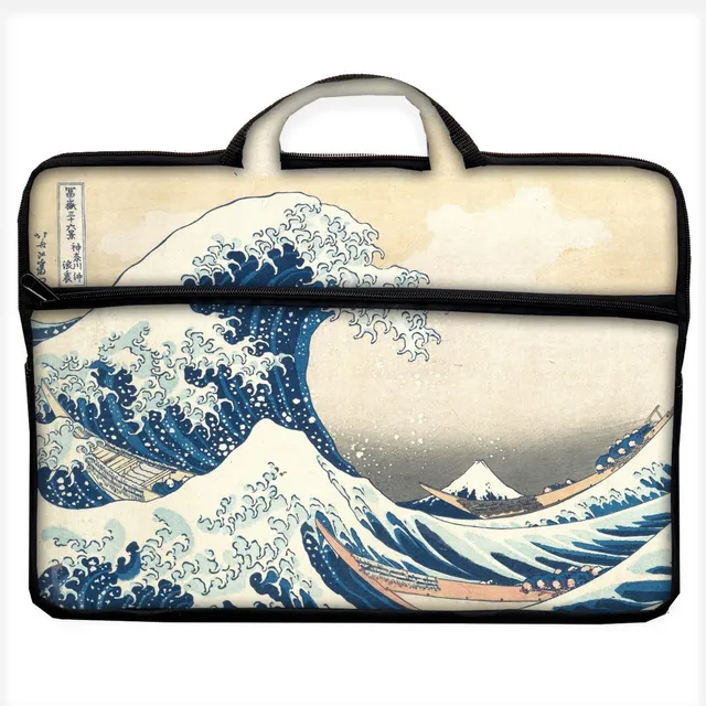 Funda Tipo Maletin Notebook Neoprene Para 14 Y 15.6 Bolsillo Y Manijas Diseños Surtidos Real Cover