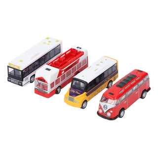 Juego De Autobuses De Juguete, 4 Unidades, Autobuses Para Ni Juego De Autobuses De Juguete, 4 Unidades, Autobuses Para Ni