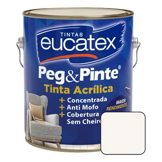 Eucatex AcrĂlica Tinta Pintura Parede Peg E Pinte 3,6l Cor Branco Gelo Eucatex AcrĂlica Tinta Pintura Parede Peg E Pinte 3,6l Cor Branco Gelo