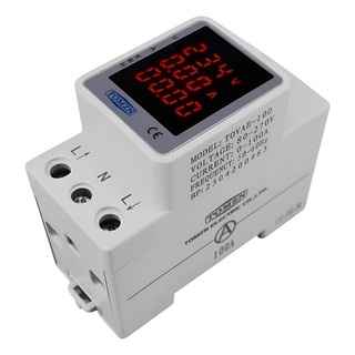 Relé Protetor Tensão Corrente Ac 100a 110/230v C/ Wattímetro Relé Protetor Tensão Corrente Ac 100a 110/230v C/ Wattímetro