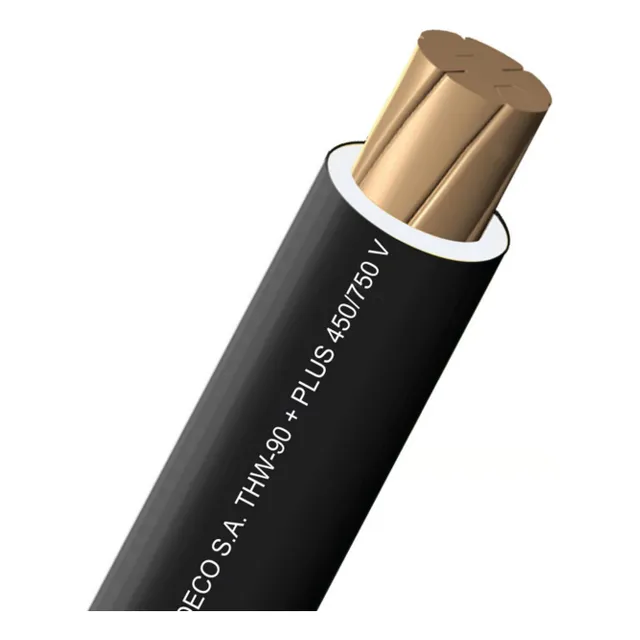 Cable Eléctrico 750v Pvc 14awg Thw-90 Plus Indeco