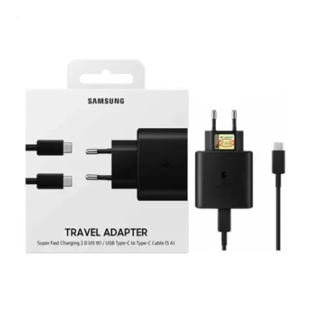 Carregador 45w Turbo Portátil Compatível S22 S23+ S24 Ultra