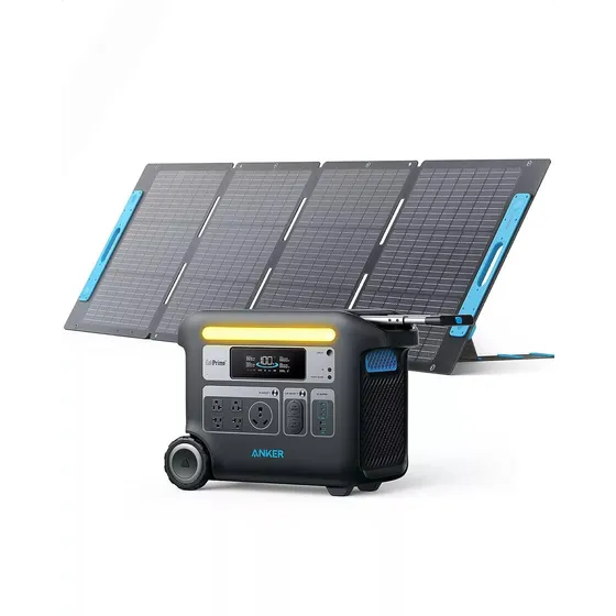 Kit Generador Anker Solix F2000 2048wh + Panel Solar 200w