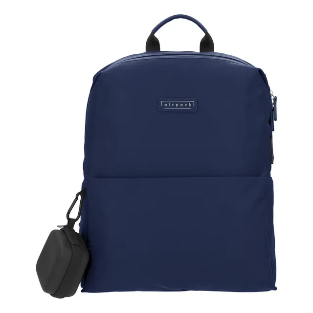 Airpack Portalaptop Mochila Ejecutiva Urban Chic Color Azul Diseño De La Tela Lisa