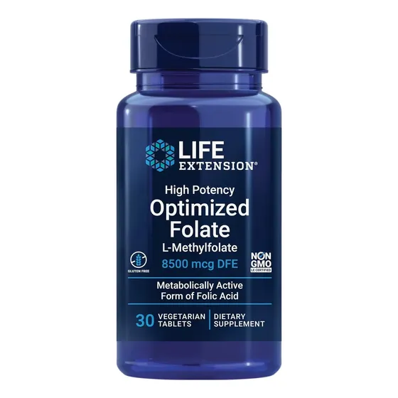 Metil Folato Alta Potencia Life Extension 8.500 mcg 30 Cápsulas Blandas | Cuotas sin interés