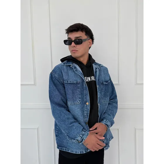 Camisa Jeans Oversize Hombre Mendotty