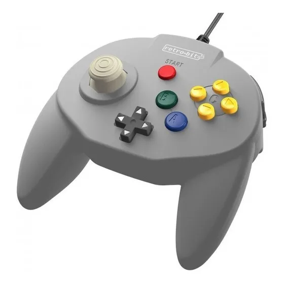 Control Tribute64 Compatible Con N64 Retro-bit Gris