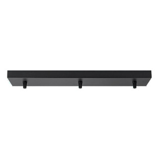 Base Rectangular 50cm Negra Kit Para Colgar 3 Lamparas Base Rectangular 50cm Negra Kit Para Colgar 3 Lamparas