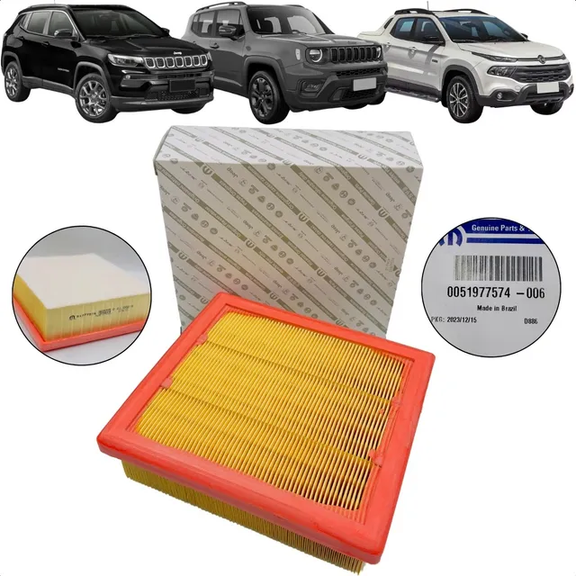 Filtro De Ar Original Fiat Toro Compass Renegade 1.8 2.0 2.4