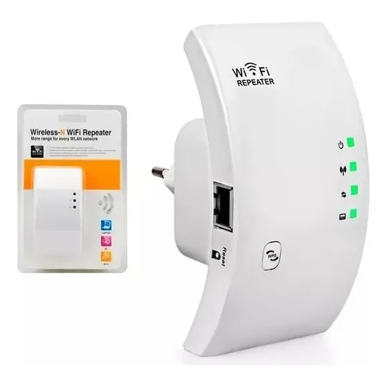 Repetidor Amplificador Inalámbrico Curvo Extensor Wifi
