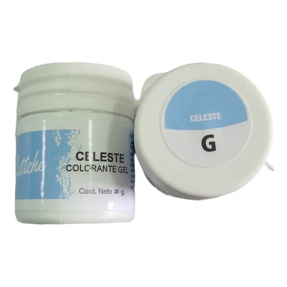 Colorantes Comestible En Gel Guttche 20gr Celeste