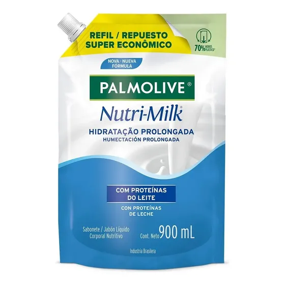 Refil Sabonete Líquido Nutri-milk Hidratação Prolongada 900ml Palmolive