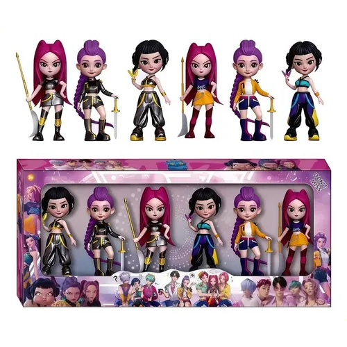 For 7pzs Muñecas Las Guerreras Kpop Demon Hunters Saja Boys